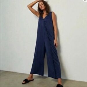 Lunya Washable Silk Double V jumpsuit